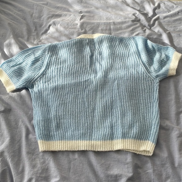 Cropped short sleeve cardigan - Picture 2 of 2